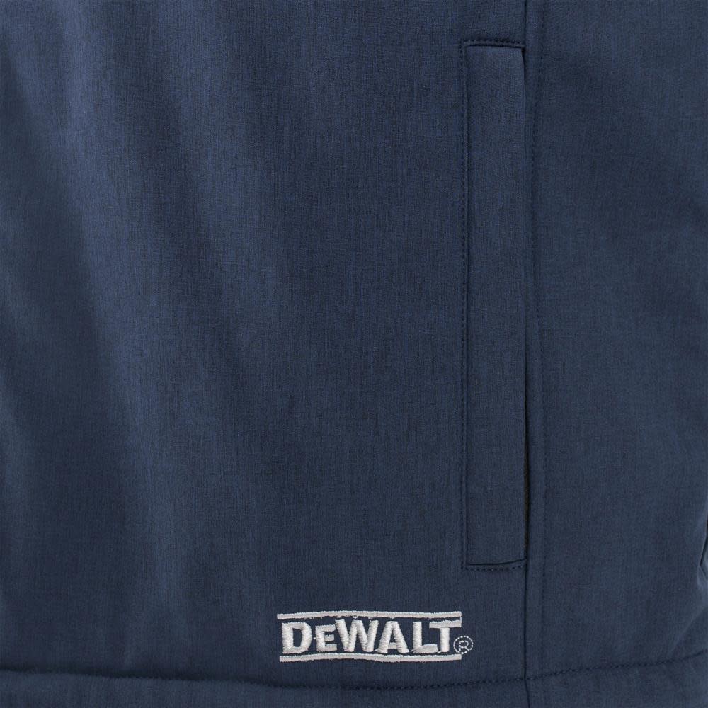 DEWALT Mens Heated Soft Shell Vest with Sherpa Lining Navy XL ;