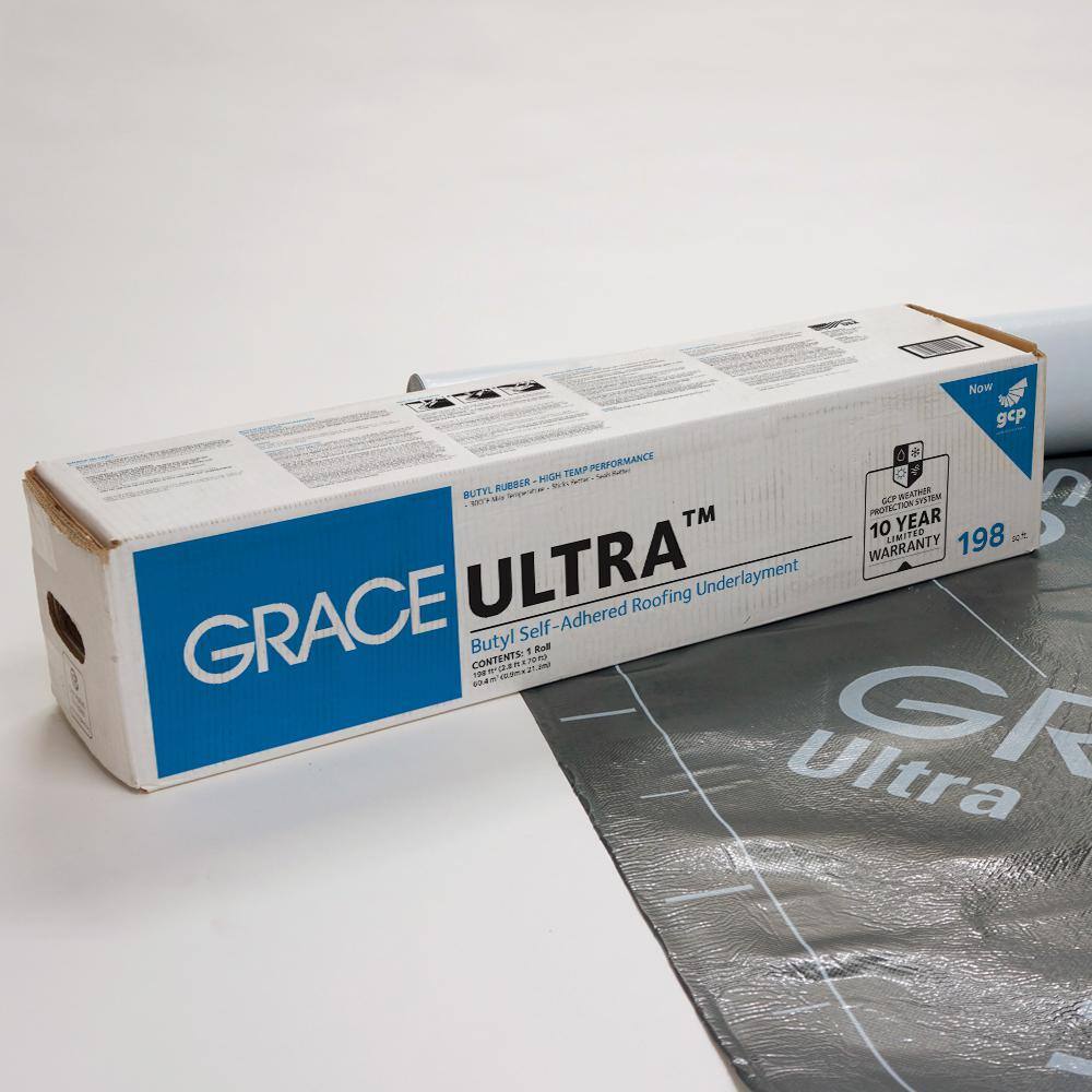 GCP Applied Technologies Grace Ultra 34 in. x 70 ft. Roll Self Adhered Roofing Underlayment (198 sq. ft.) 5003000