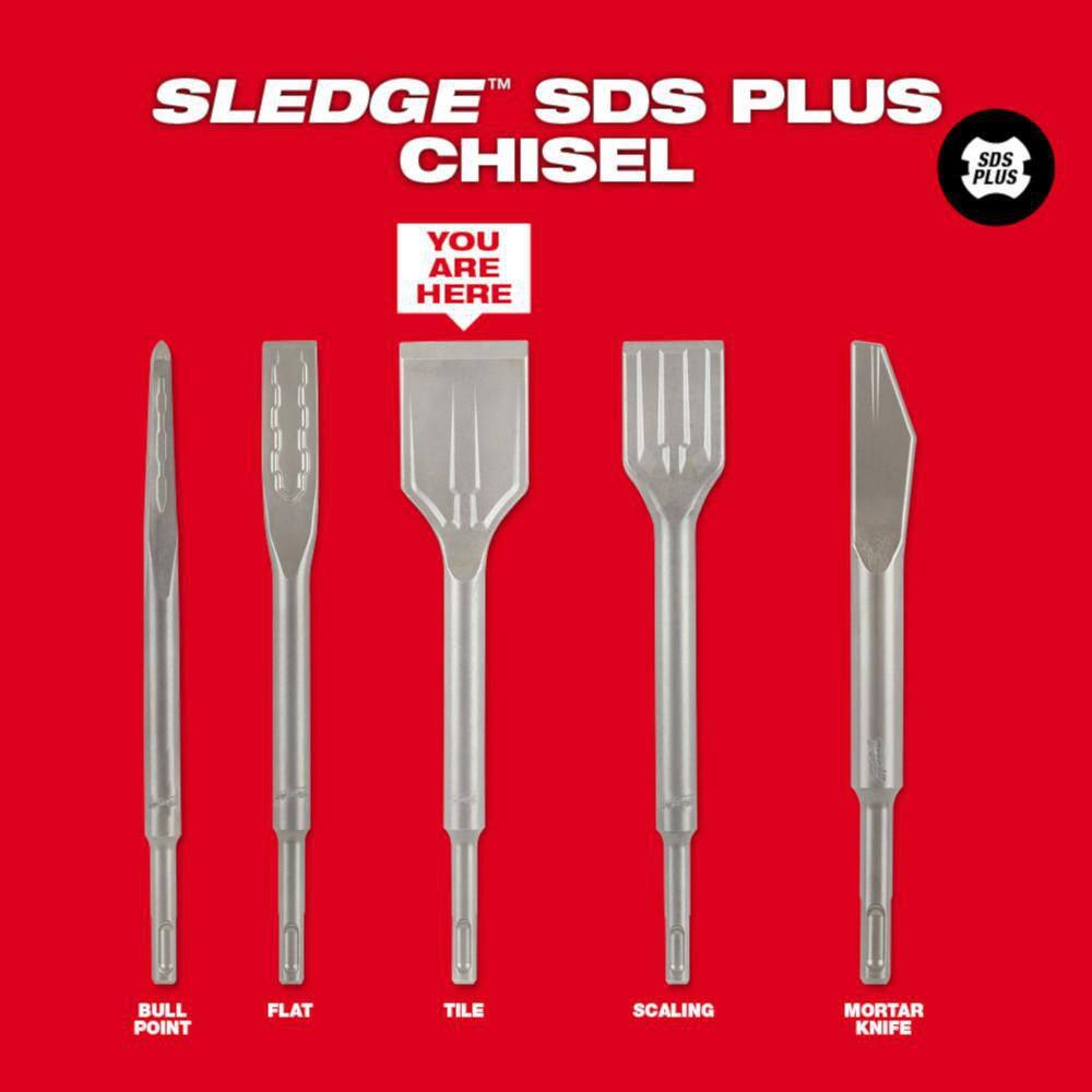 MW 1-78 in. SLEDGE SDS-PLUS Tile Chisel 48-62-6030