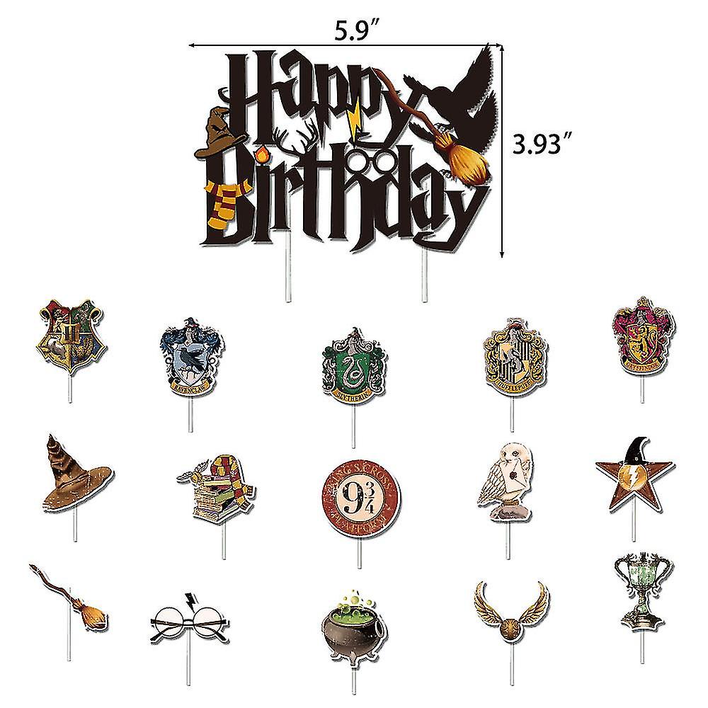 Potter Theme Decoration Pull Balloons Cake Decor