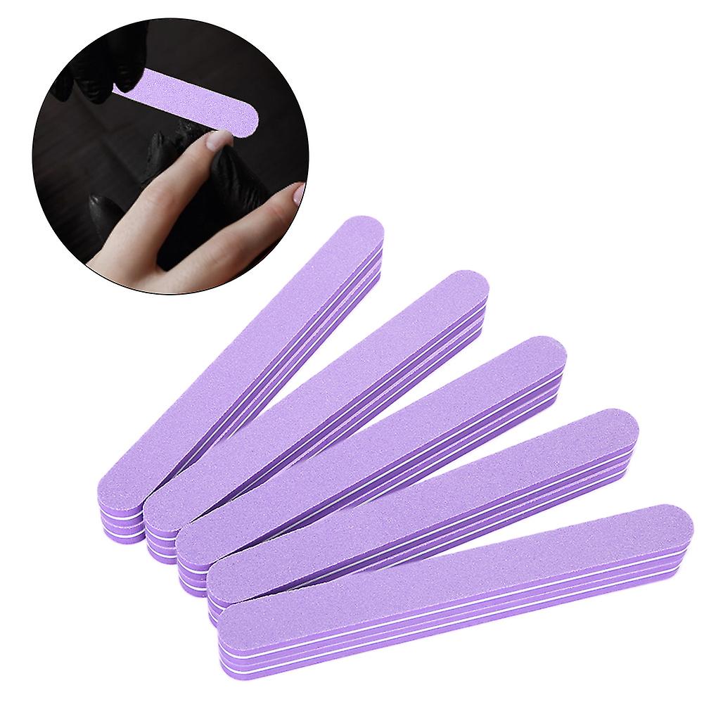 10pcs Double Sided Nail Files Buffer Sanding Sponge Manicure Polish Strip Pedicure Tool