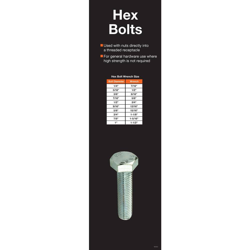 Everbilt 12-13 in. x 6 in. Galvanized Hex Bolt 805736