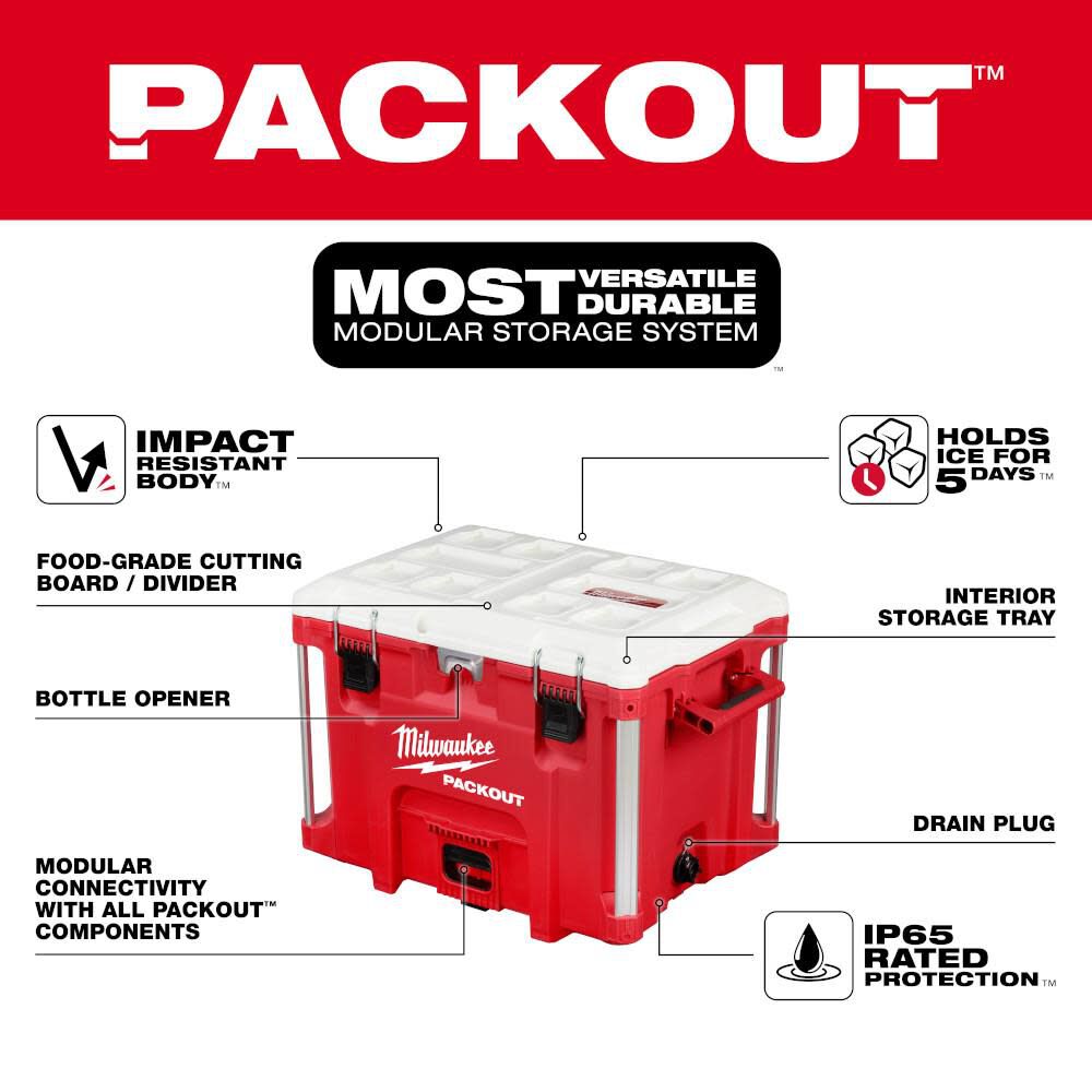 Milwaukee PACKOUT XL Cooler 40qt 48-22-8462 from Milwaukee