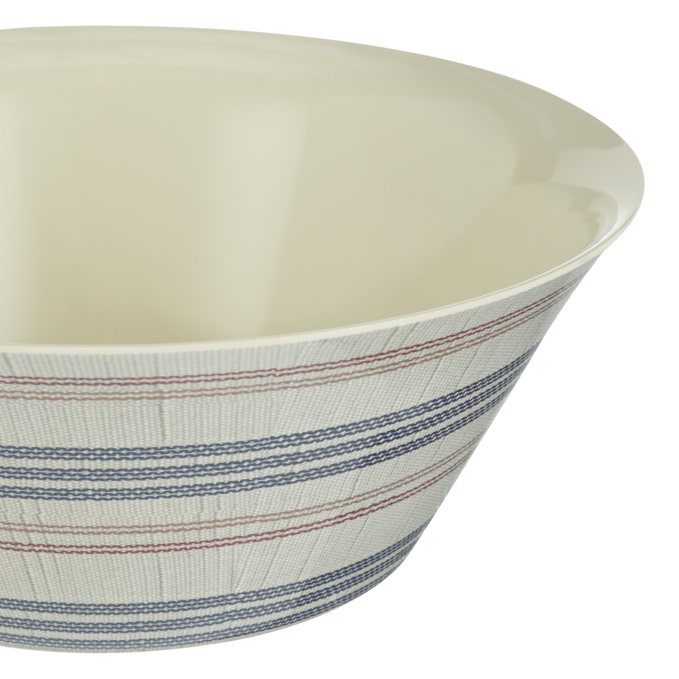 Mainstays Outdoor Melamine Striped Serving Bowl