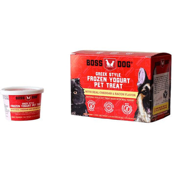 Boss Dog Greek Style Cheddar and Bacon Frozen Yogurt Dog and Cat Treat Cas andndash; Pet Empire and Supplies