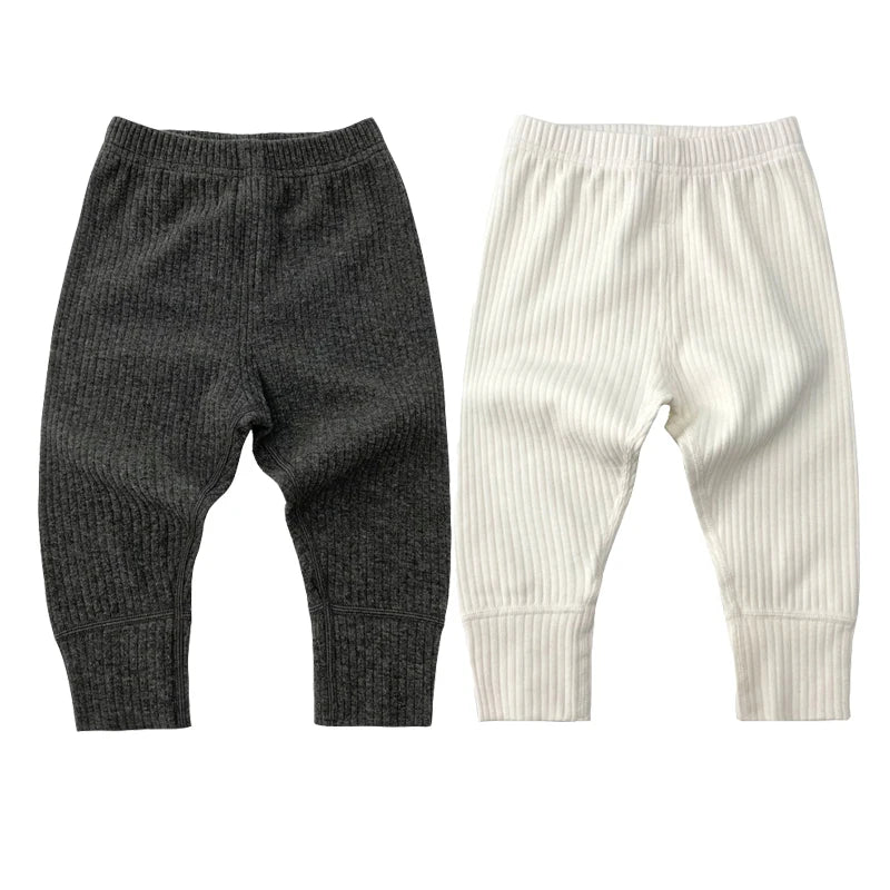 Newborn Baby Pants For Boys Girls Clothing Solid Cotton Stretch Pants Baby High Waist Trousers Toddler Costume Infant PP Pants