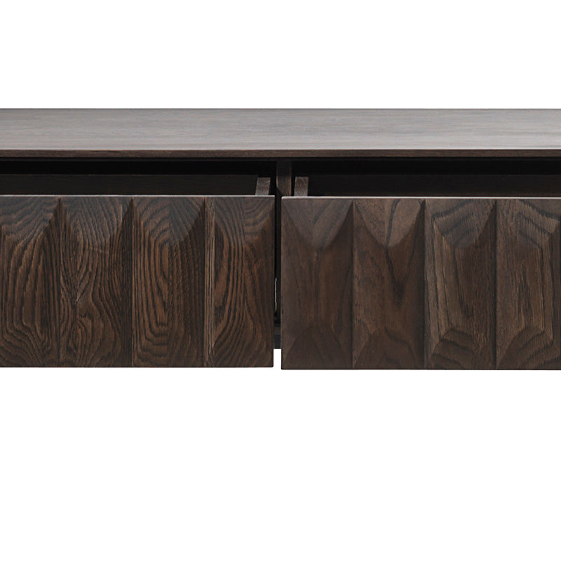 LATINA TV Entertainment Unit 1.6M - Dark Brown / Black