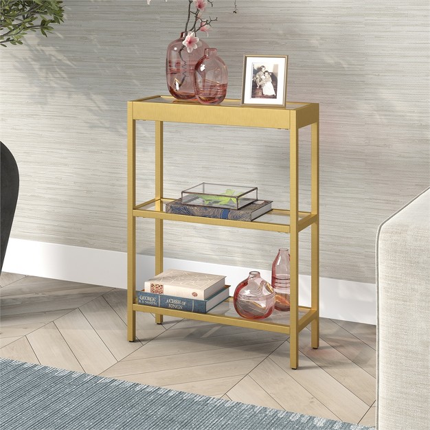 22 In Brass Finish Console Table Henn amp hart