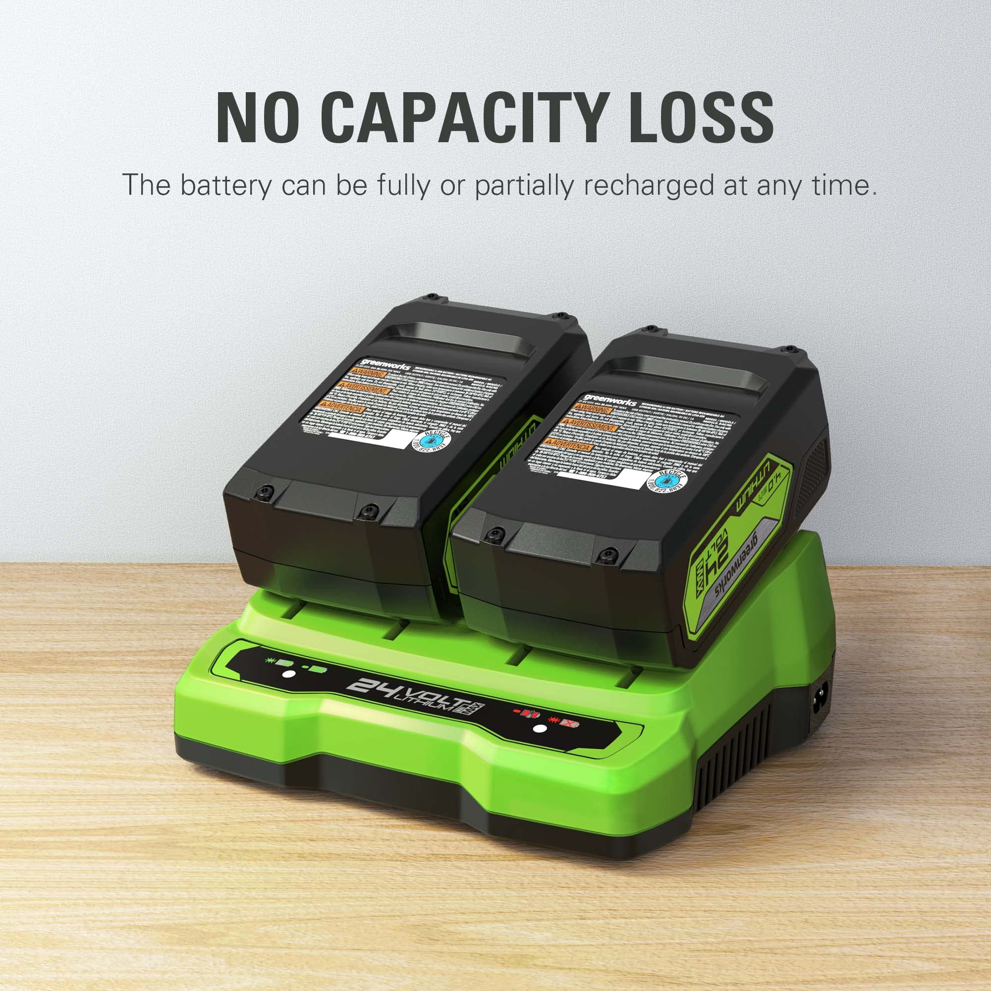 24V 4.0Ah USB Battery (2-Pack) Starter Kit  Dual Port Rapid Charger