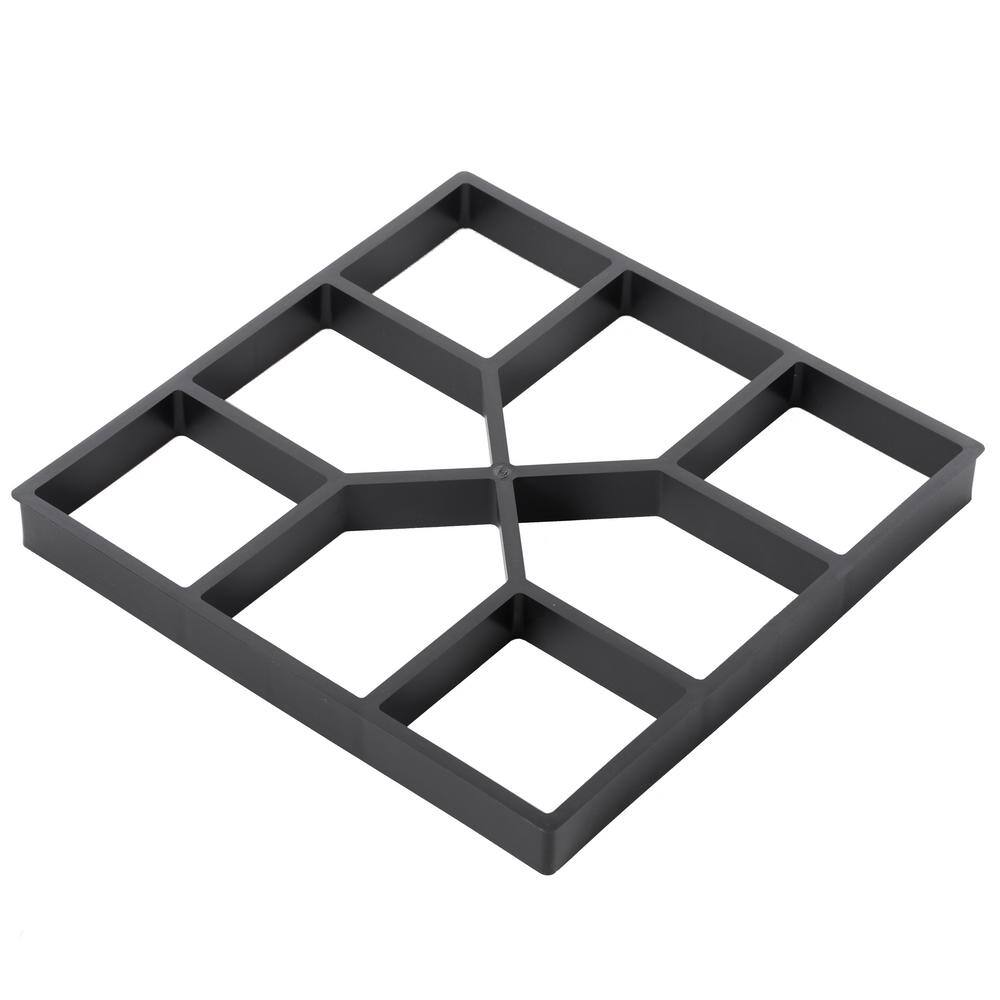 Gardenised Decorative Pavement Mold Cement Form Stamp Walkway Maker Patio Stepping Stone Pavers Reusable Pathway Mould (2-Pack) QI003971.2