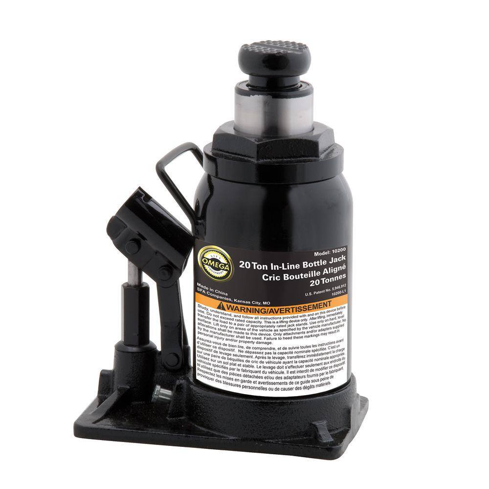 Omega 20-Ton Hydraulic In-Line Bottle Jack 10200