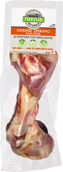 Navus Naturals Genuine Serrano Whole Serrano Ham Bone Dog Treat