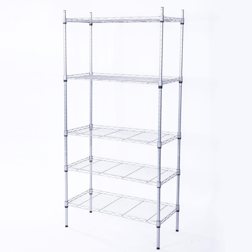 Ktaxon 5-Tier Wire Shelving Unit, Steel Storage Rack for Office Kitchen 30