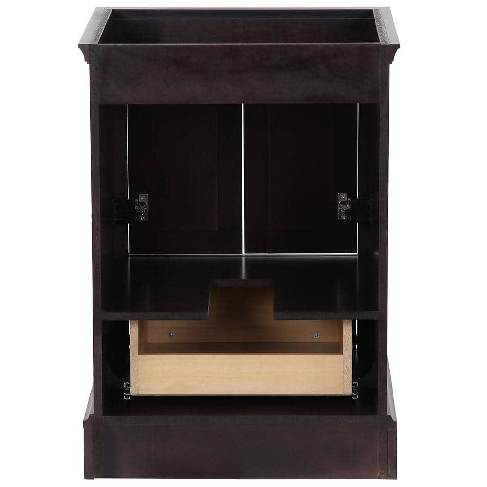 Home Decorators Collection Stratfield 2417 in W x 2157 in D x 3425 in H Bath Vanity Cabinet Only in Chocolate