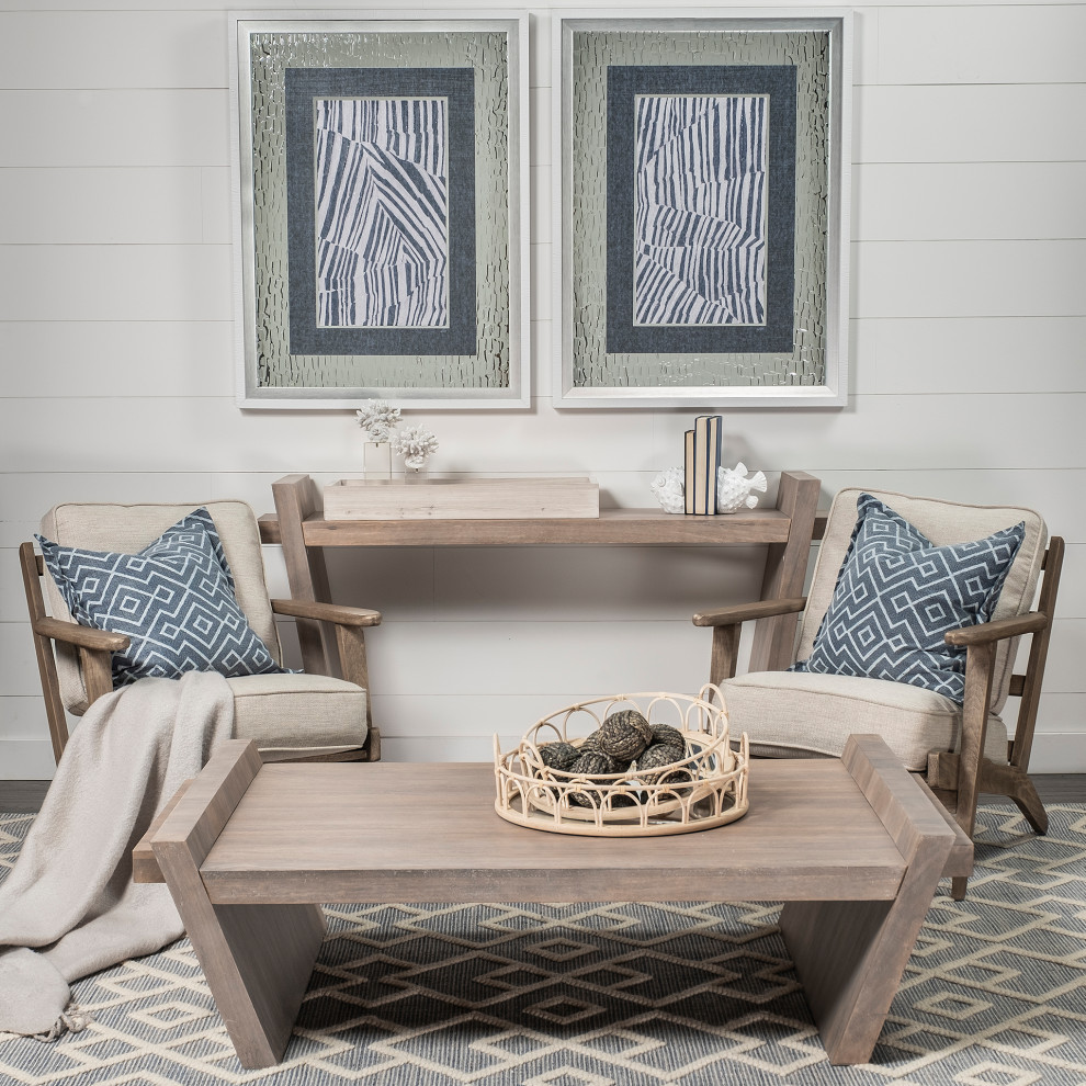 Elaine III Light Brown Solid Wood Angular Console Table   Transitional   Console Tables   by HedgeApple  Houzz