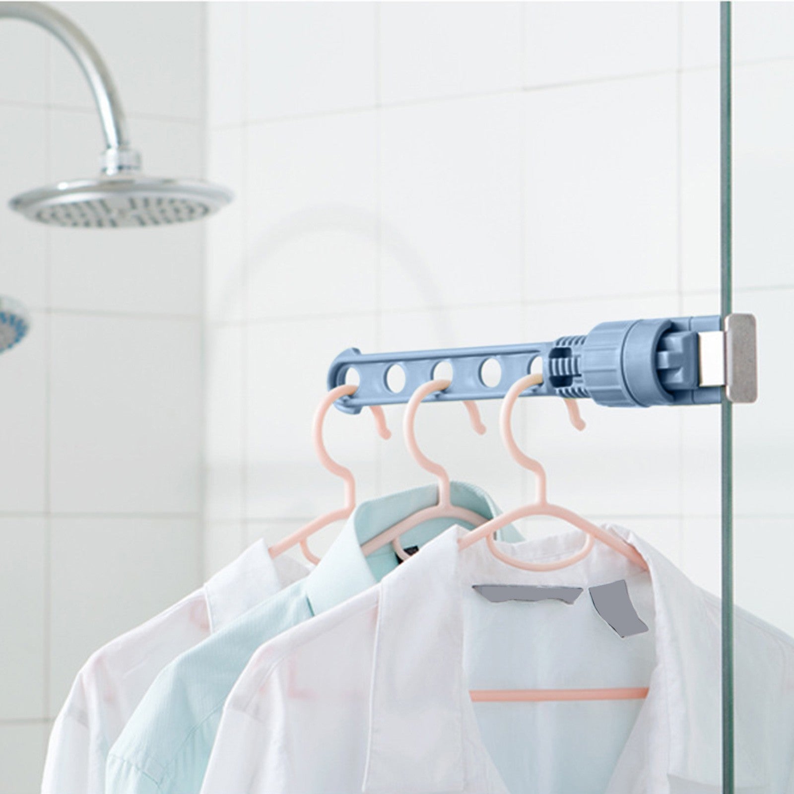 WANYNG Hanger 5-hole Hanging Rack Window Frame Clothes Portable Drying Clothes Rack Tools & Home Improvement,One Size