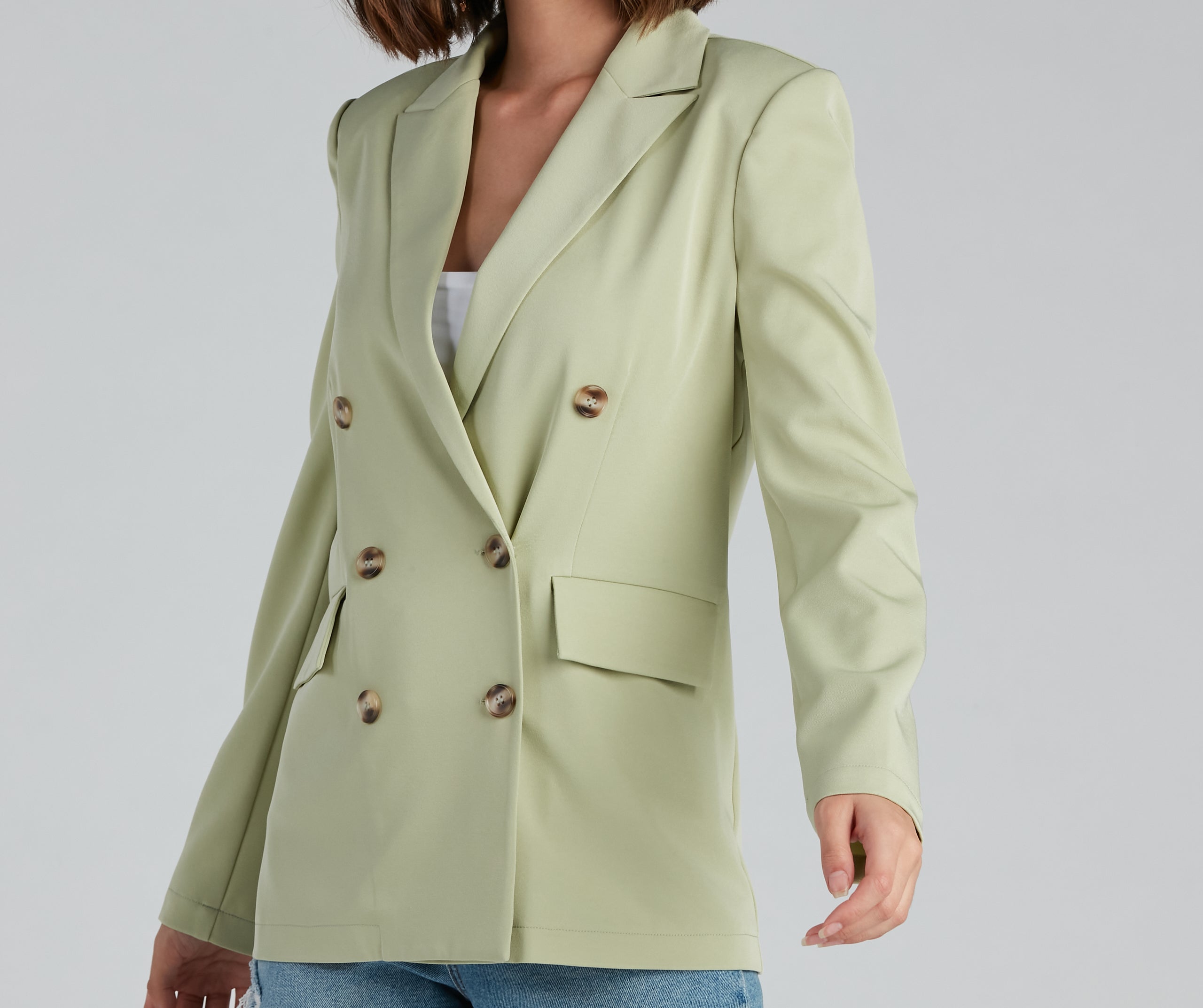 Working Girl Double Breast Blazer