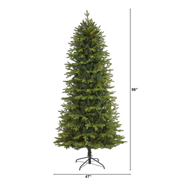 8' Belgium Fir Natural Look Artificial Christmas Tree