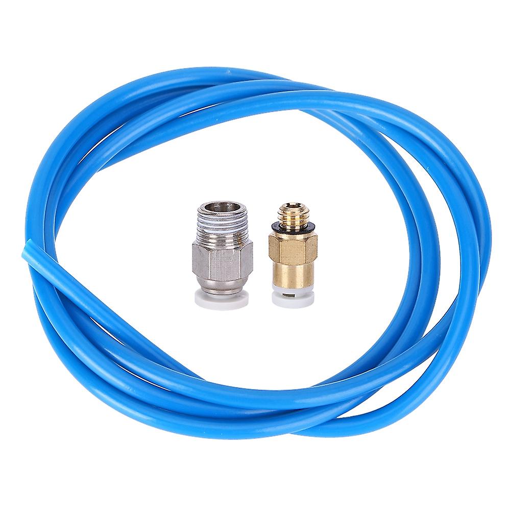 3d Printer Remote Nozzle Set Dark Blue Ptfe Feeding Tube Corrosion Resistance Insulation1m/3.3in