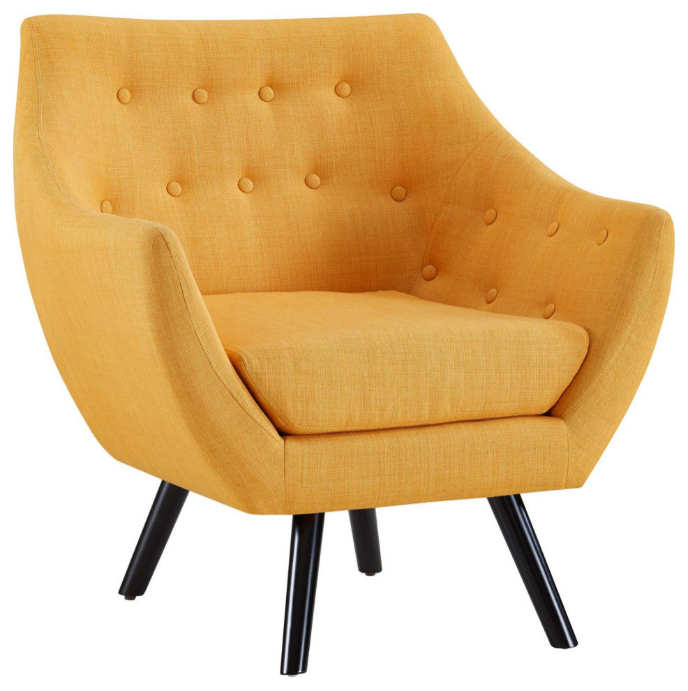 Xavier Mustard Armchair   Modern   Armchairs And Accent Chairs   by Rustic Home Furniture Deco  Houzz