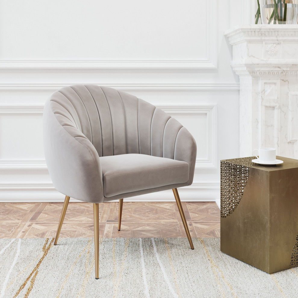 Max Accent Chair Gray   Modern   Armchairs And Accent Chairs   by Sideboards and Things  Houzz