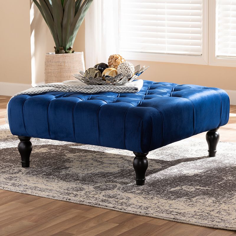 Baxton Studio Keswick Tufted Ottoman