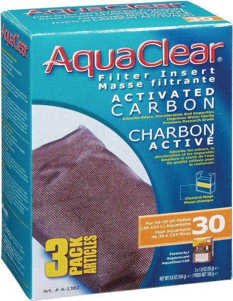 AquaClear Activated Carbon Filter Insert， Size 30