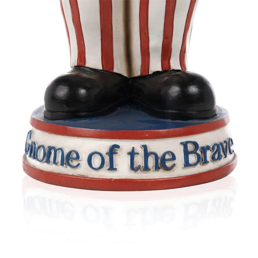 Alpine Corporation 12 in. H Uncle Sam Gnome of the Brave