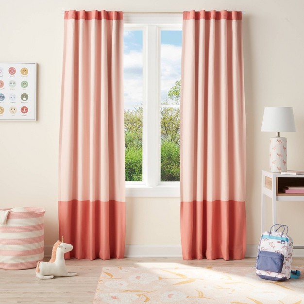 Tonal Blackout Window Kids x27 Panel Pink