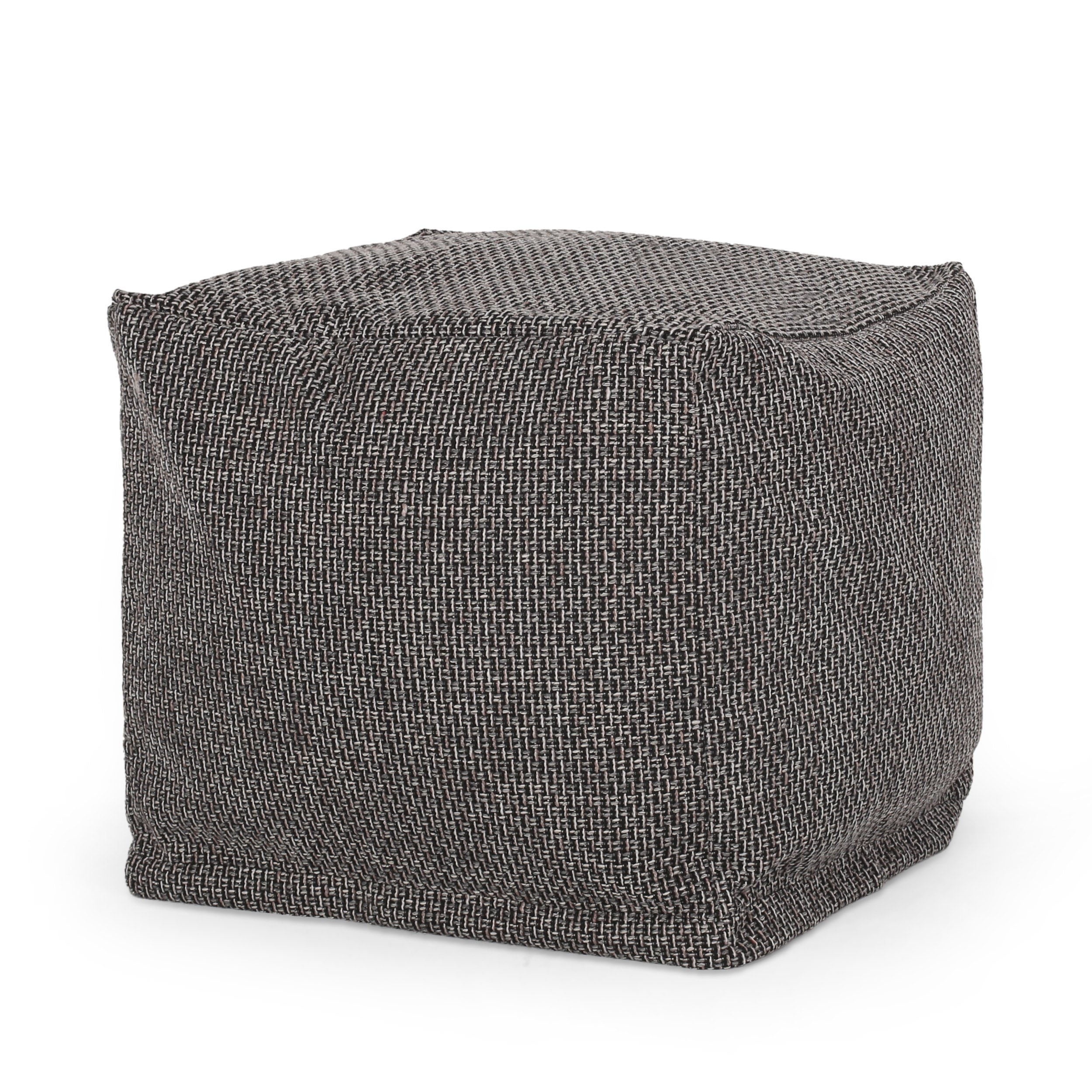 Larrick Contemporary Fabric Pouf