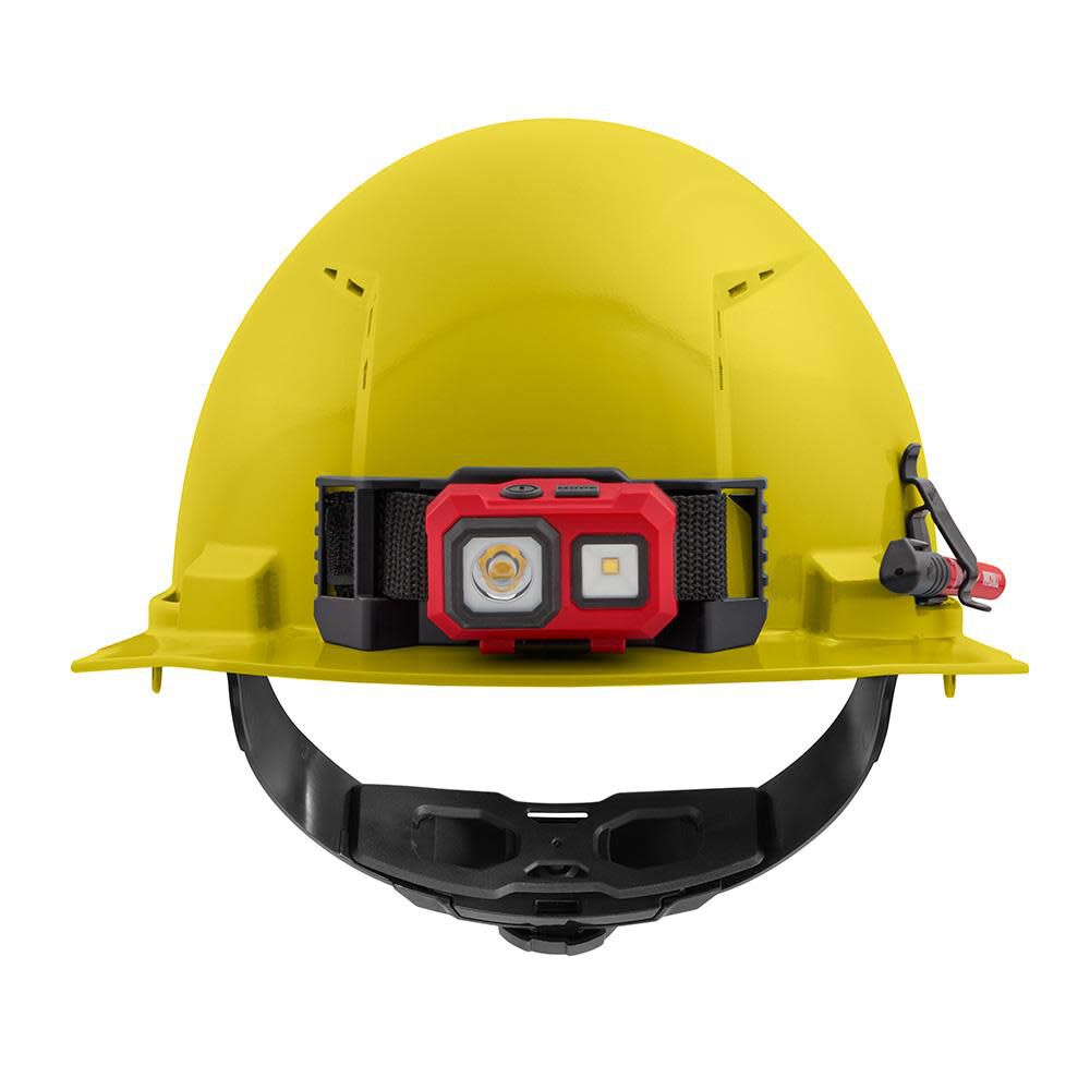 MW Yellow Front Brim Vented Hard Hat with 4pt Ratcheting Suspension Type 1 Class C 48-73-1202 from MW