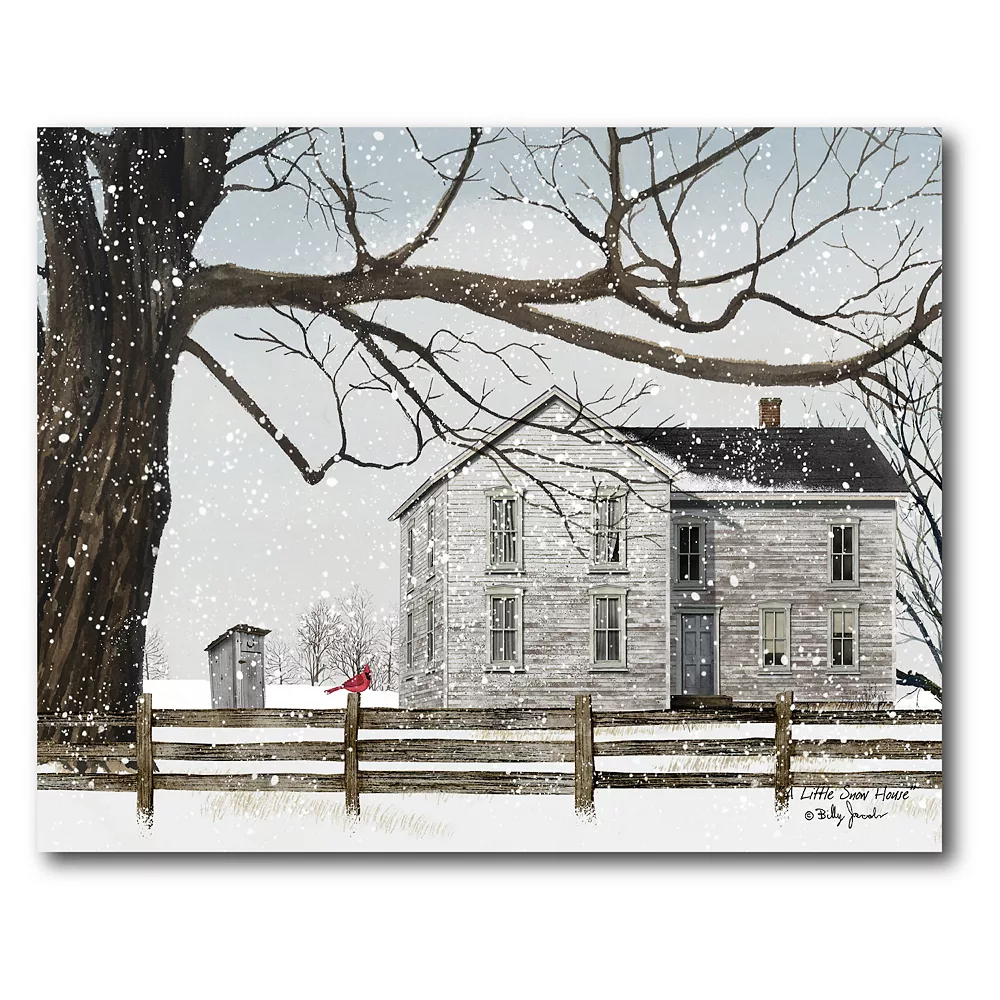 COURTSIDE MARKET A Little Snow House Canvas Wall Art