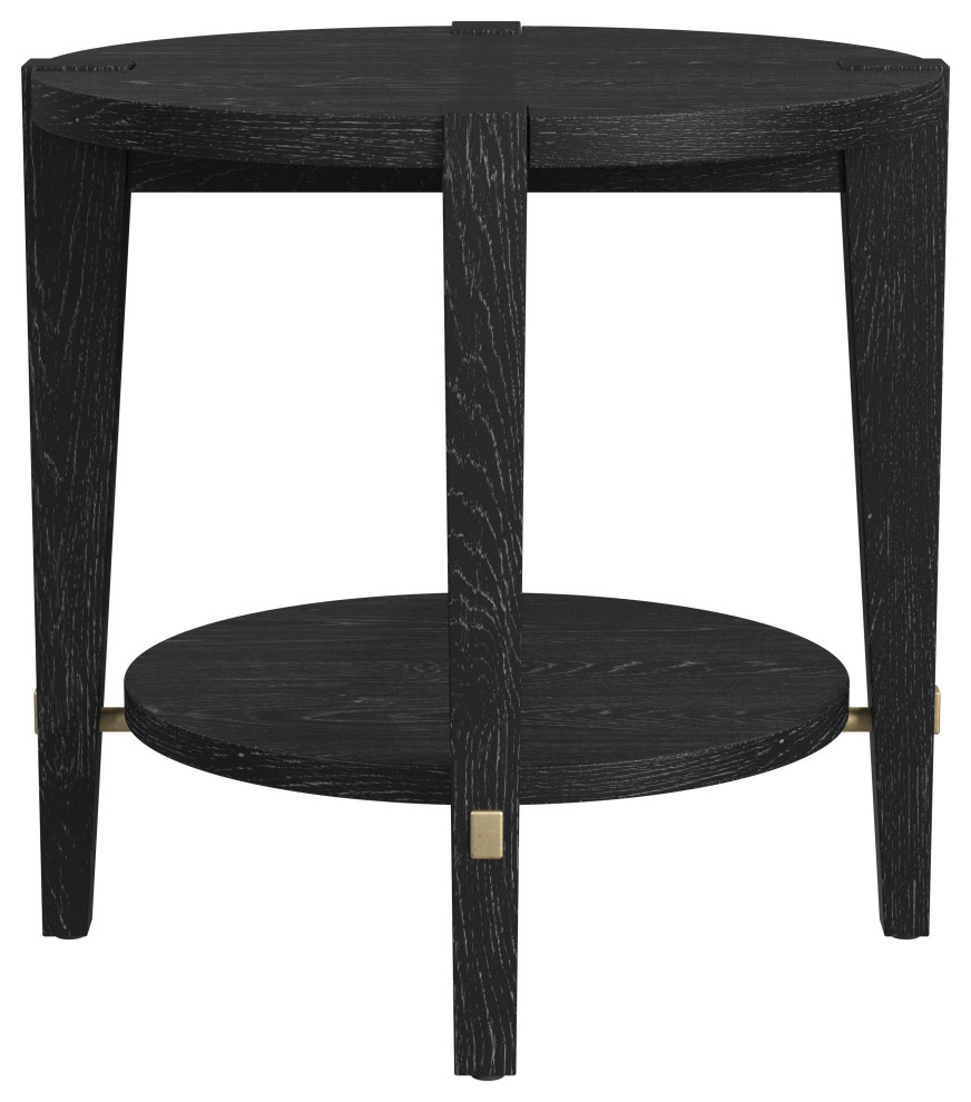 Whitfield Round End Table   Transitional   Side Tables And End Tables   by BASSETT MIRROR CO.  Houzz