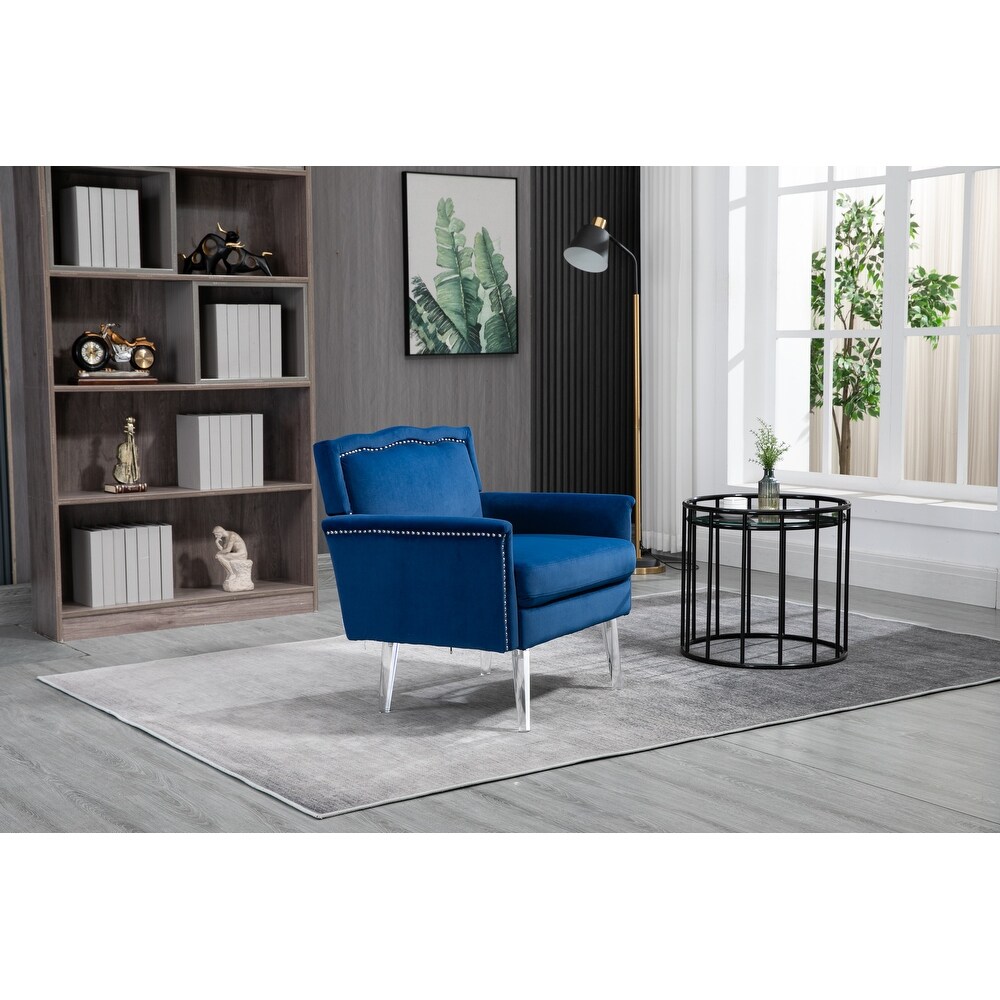 Accent Chair  Living Room Chair / leisure single sofa with acrylic feet