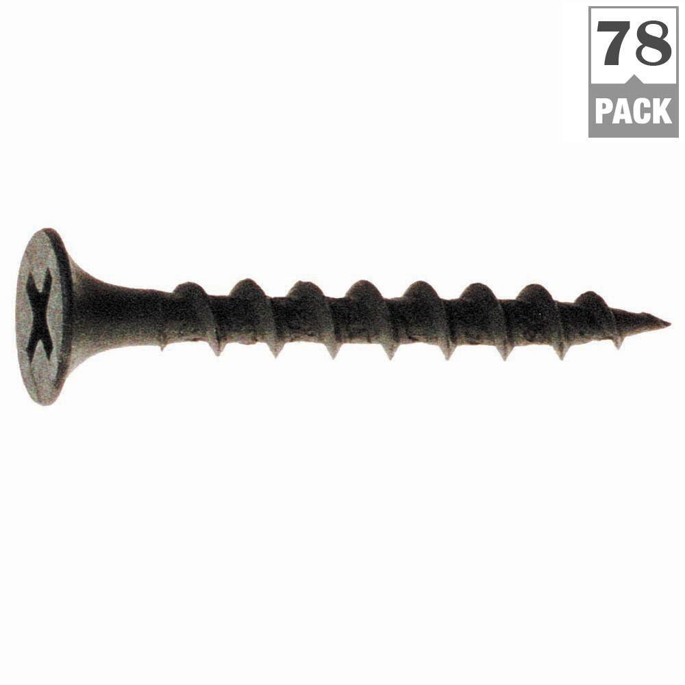 Grip-Rite #8 x 3 in. Philips Bugle-Head Coarse Thread Sharp Point Drywall Screws (1 lb.-Pack) 3CDWS1