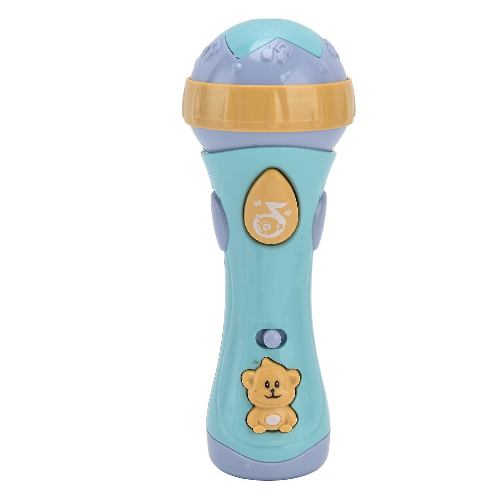 Toy Microphone Moderate Volume Cute Practical Small Light Toy Voice Changer Karaoke Machine For Home Kindergarten