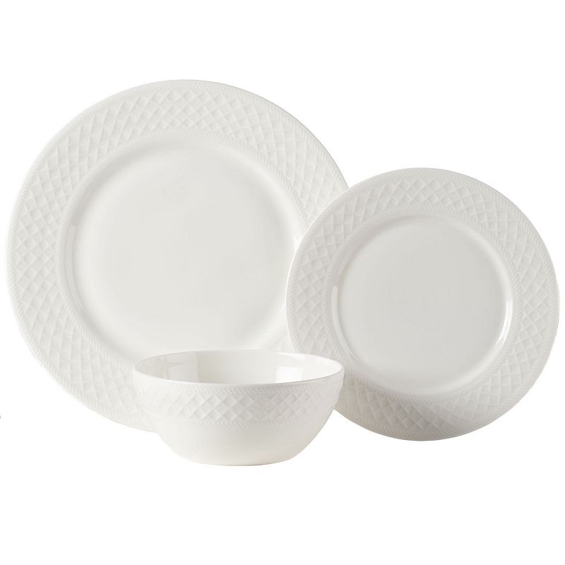 Mikasa Patterson 12-Piece Vegan Bone Dinnerware Set