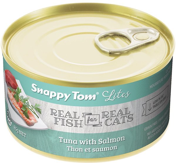 Snappy Tom Lites Tuna with Salmon Canned Cat Food