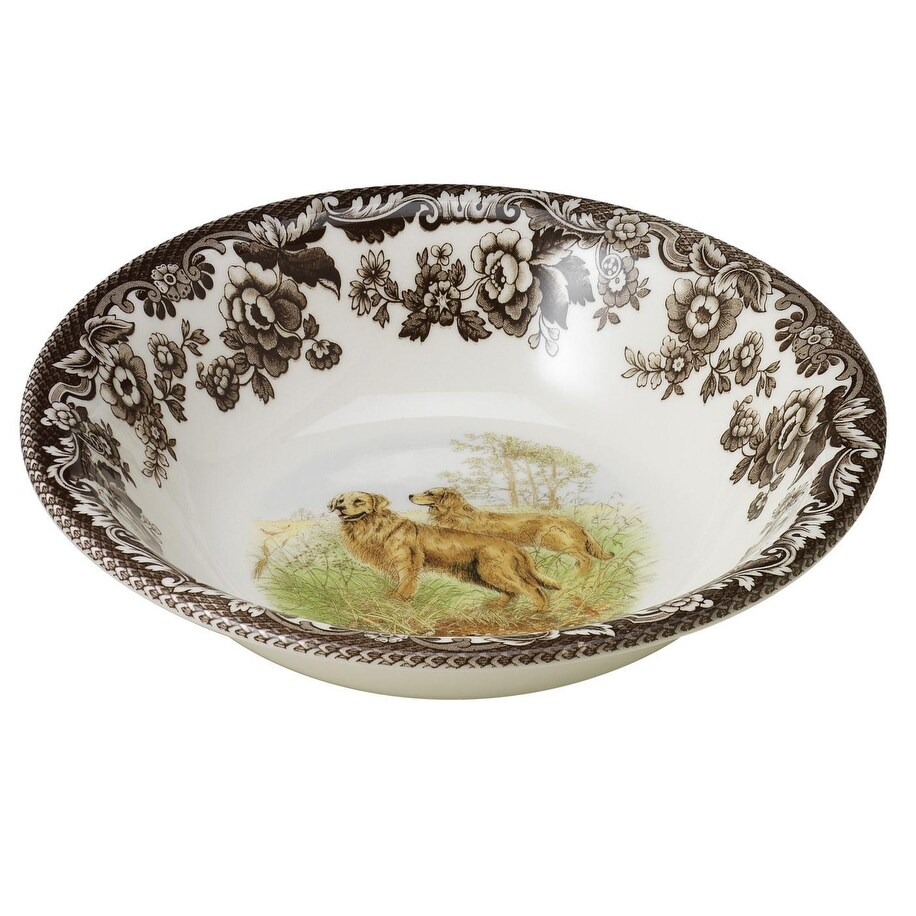 Spode Woodland Ascot Cereal Bowl Assorted Dogs   8 Inch