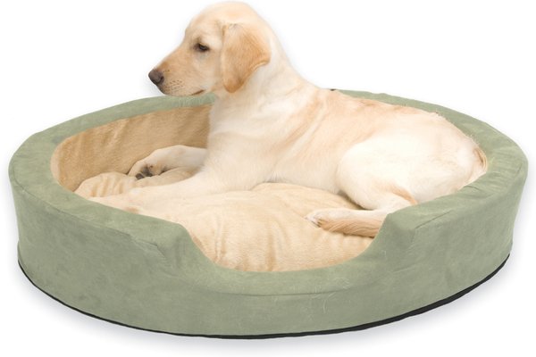 KandH Pet Products Thermo-Snuggly Sleeper Bolster Cat and Dog Bed