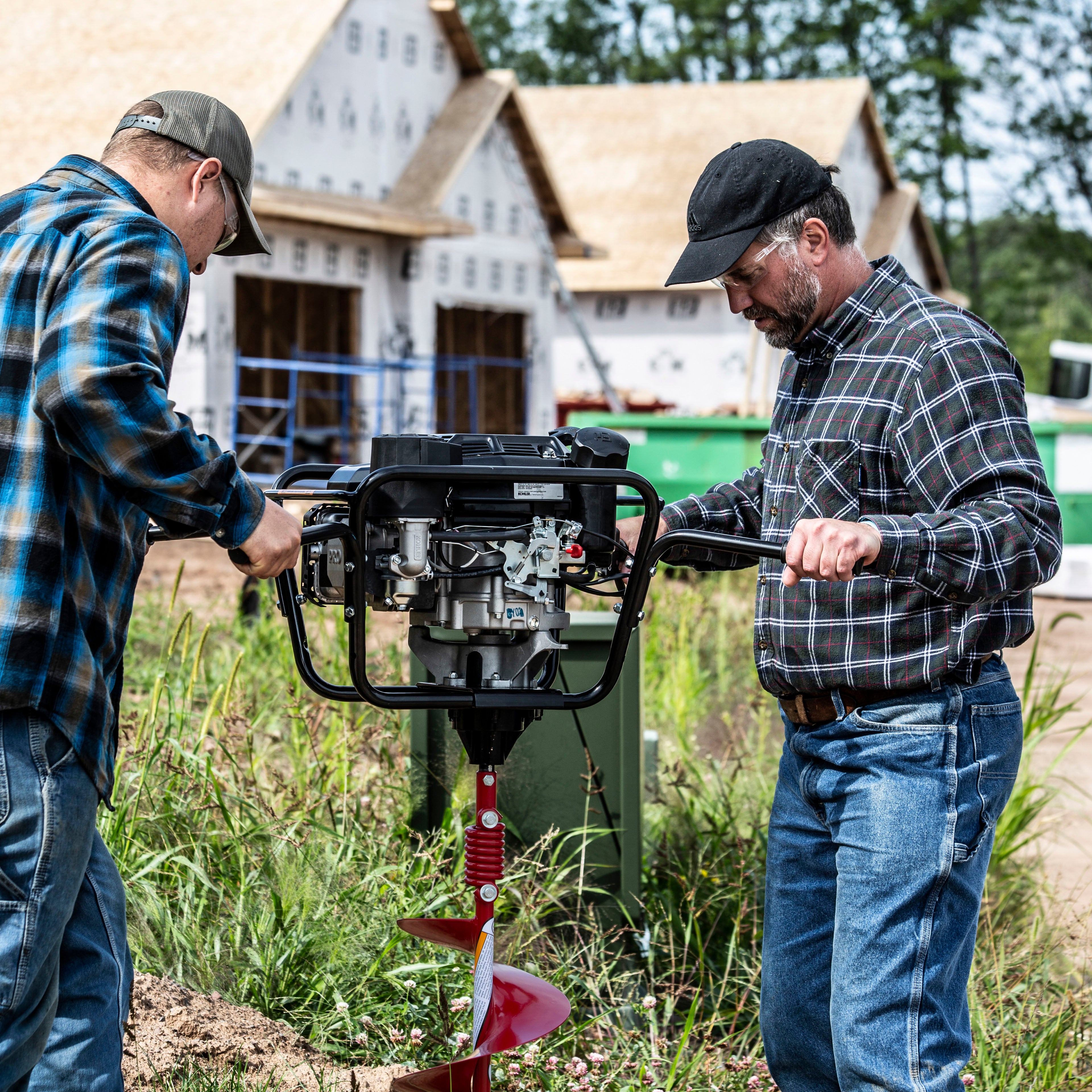 Earthquake 2-Person Earth Auger Powerhead with 173cc Commercial Grade Kohler Command Pro Engine, 40774