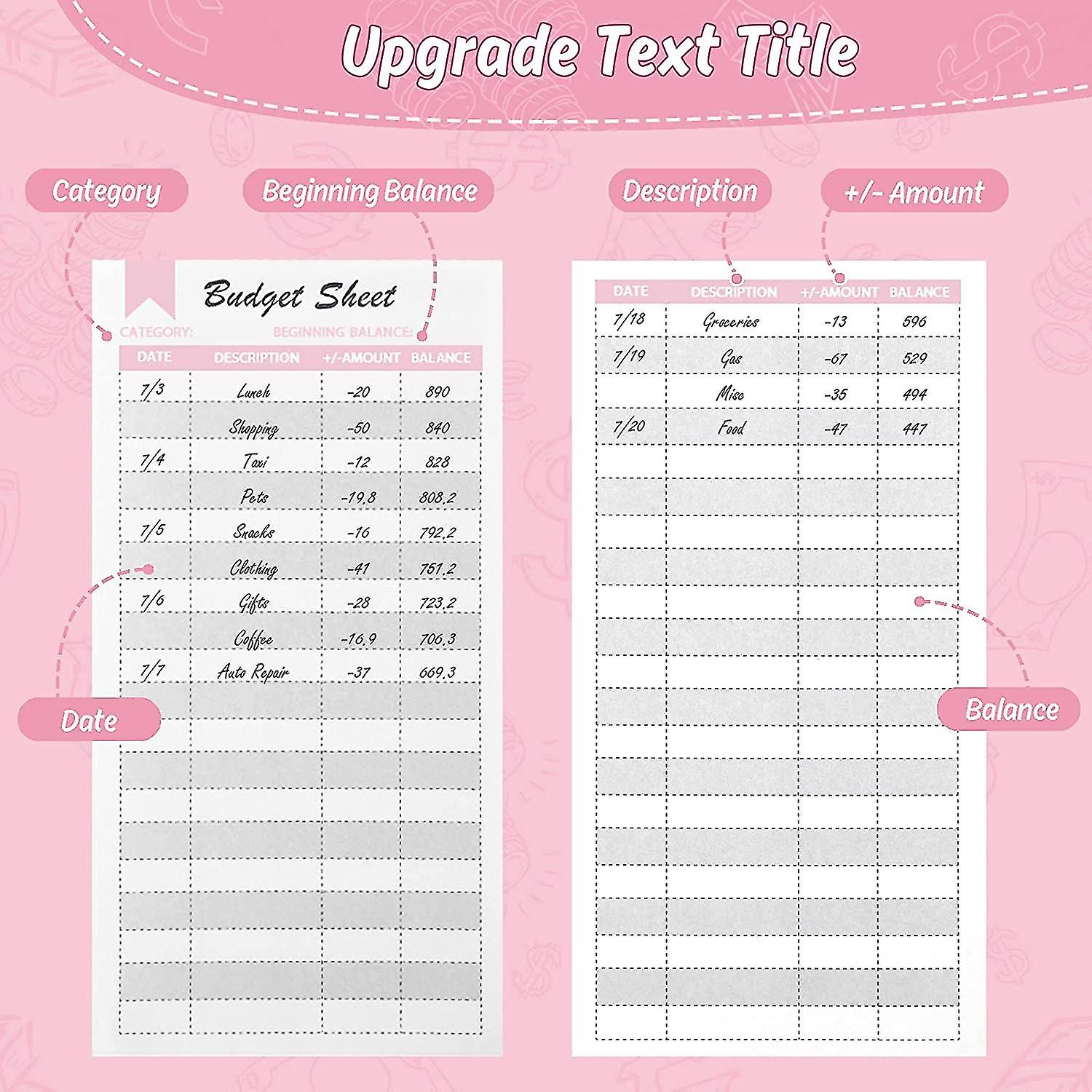 Expense Budget Sheets， Bill Organizer