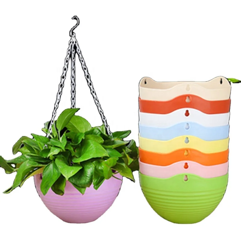 cheap plastic flower pots wholesale garden pots planters hanging pot plastic hanging basket