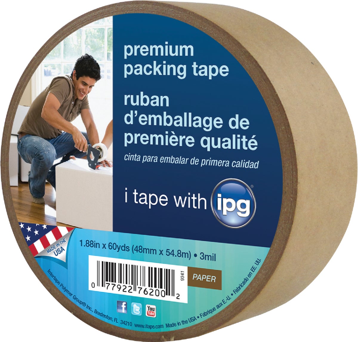 IPG Self-Adhesive Packaging Tape Tan