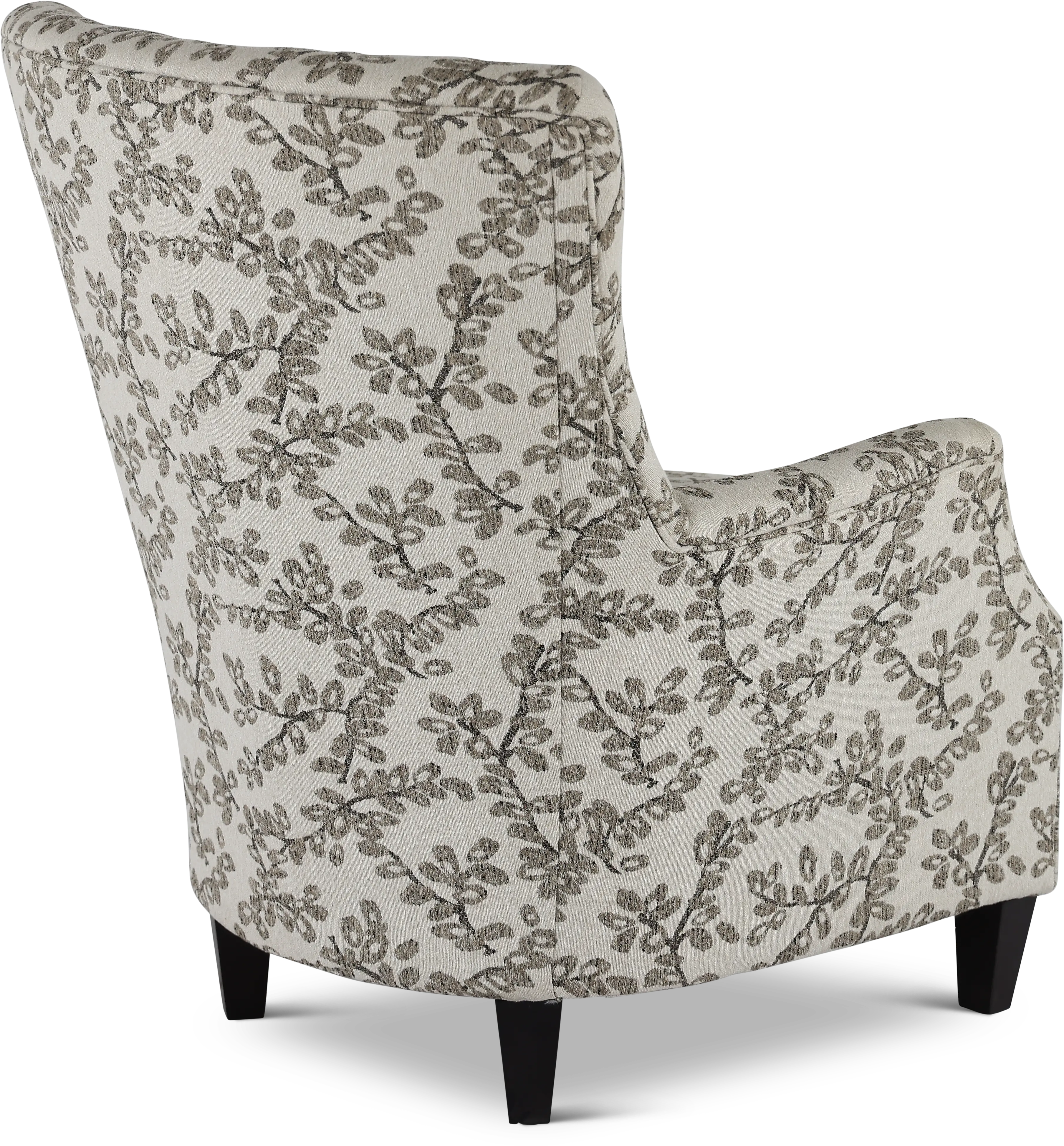 Loren Neutral French-Inspired Wing Accent Chair