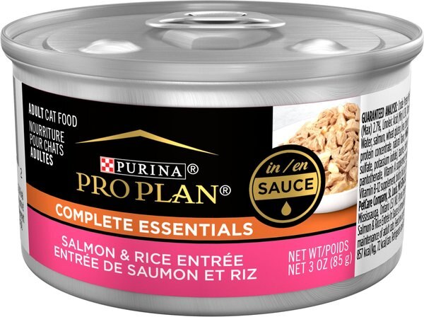 Purina Pro Plan Adult Salmon and Rice Entree in Sauce Canned Cat Food