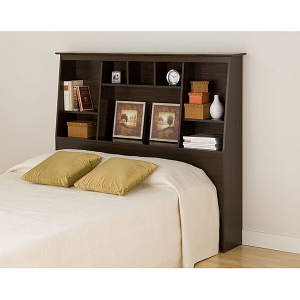 Copper Grove Backus Espresso Full/Queen Tall Slant-back Bookcase Headboard - - 20882230