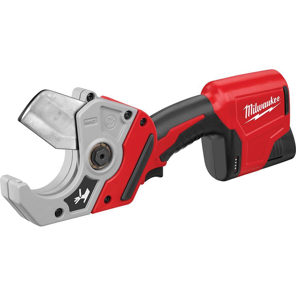 MW M18 18- volt Lithium-Ion Cordless Short Throw PEX Press Tool Kit with M12 PVC Shear Kit 2674-22P-2470-21