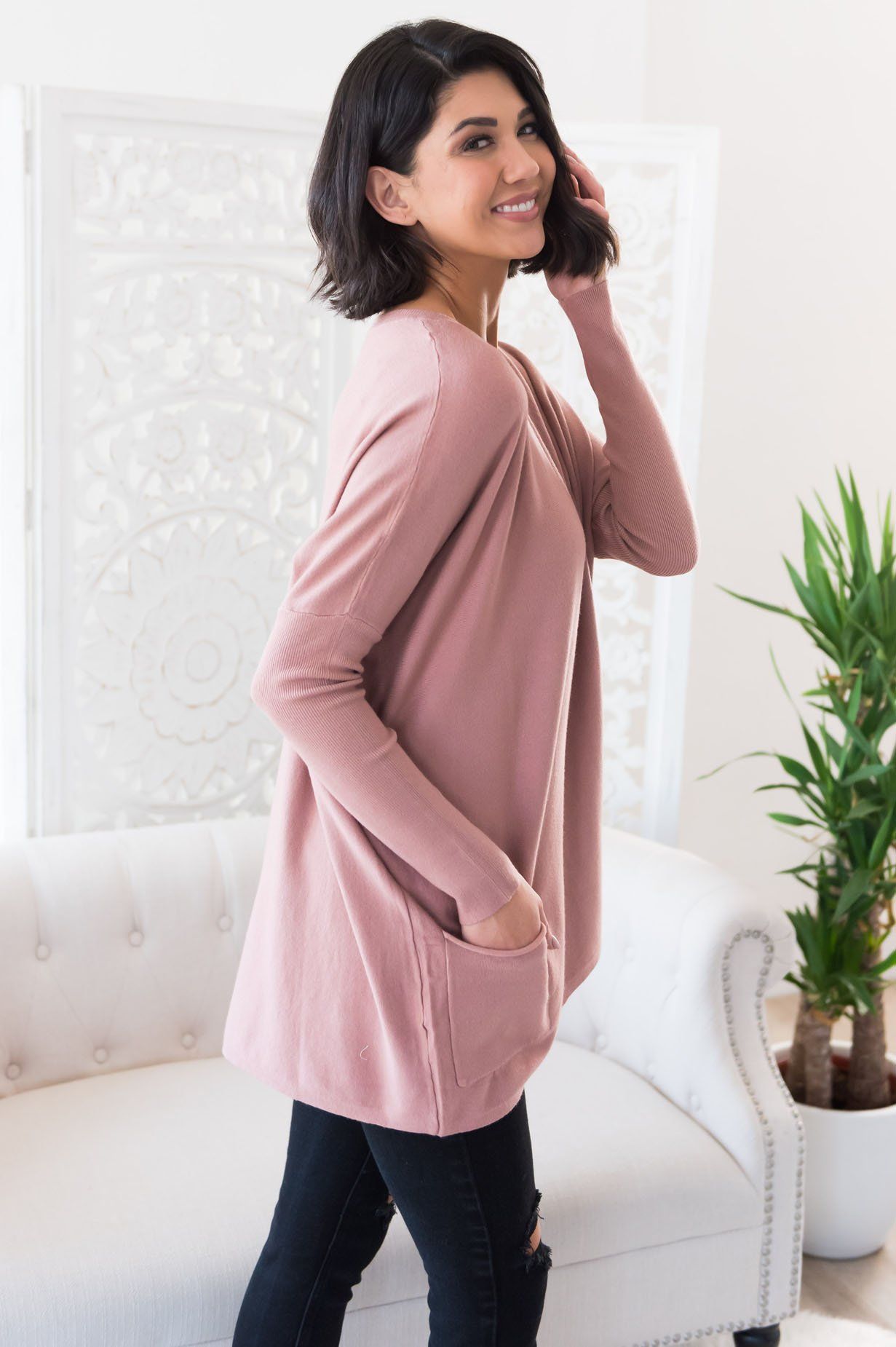 Casual Chic Modest Oversize Sweater