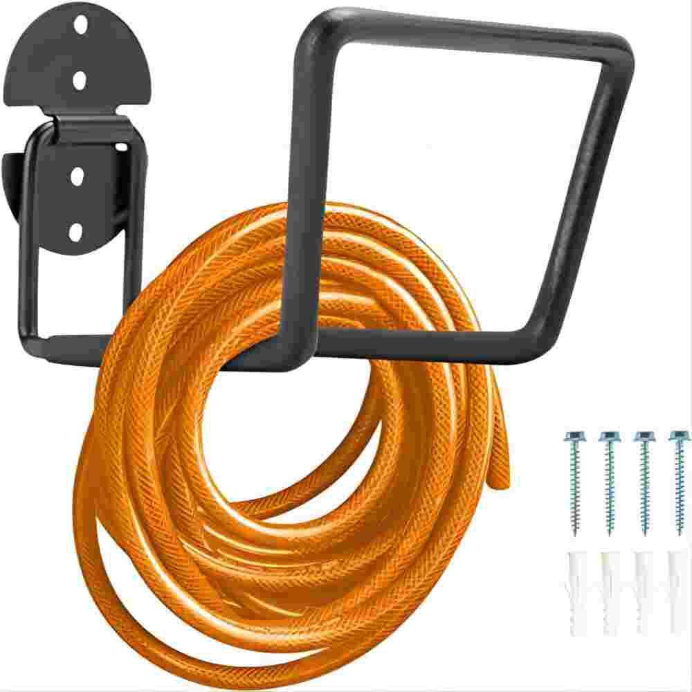 Cubilan Hose Holder Metal Heavy Duty Storage Hook Hose Hanger Wall Mount Rack Hose Reels B08KZNCMSP